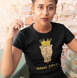 Hebrew Women's Slim Fit "Mama Judah" T-shirt